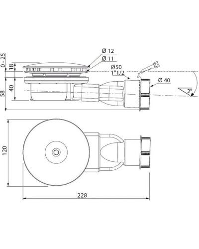 Сифон для поддона Ø 85 мм Good Door сЛ00002(сЛ00138)
