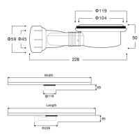 Сифон для поддона Ø 90 мм Vincea Vsph-D132