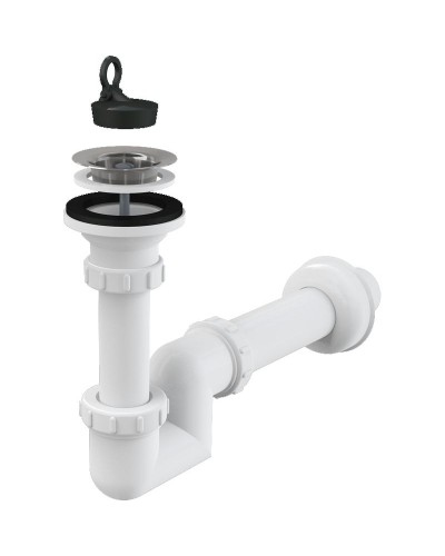 Сифон для раковины Alcaplast A412-DN40 Белый