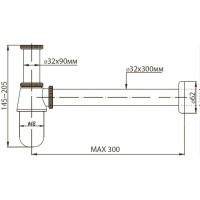 Сифон под раковину BelBagno BB-SCR-B-CRM