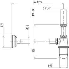 Сифон для раковины Gattoni Accessori 0152/00D0oro