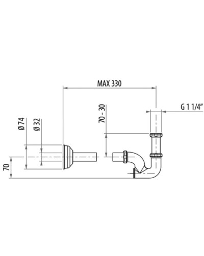 Сифон для раковины Gattoni Accessori 0154/00D0oro