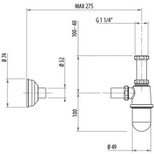 Сифон для раковины Gattoni Accessori 0152/00C0