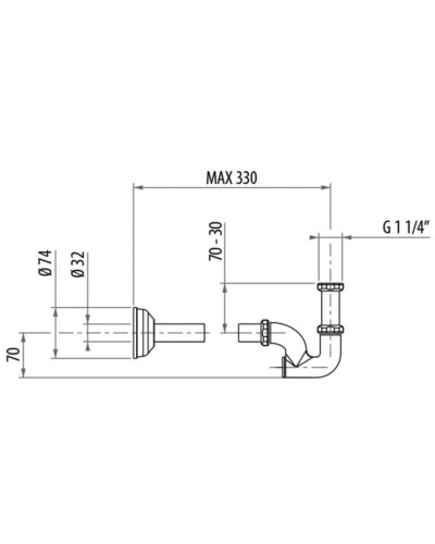 Сифон для раковины Gattoni Accessori 0154/00V0br