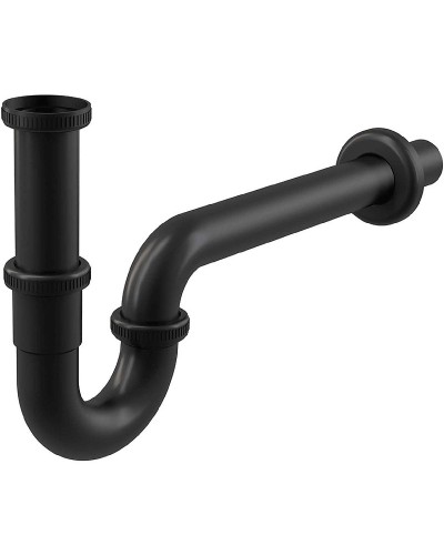 Сифон для раковины Alcaplast A4320BLACK Черный матовый