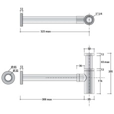 Сифон для раковины Globo RA051CR