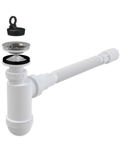 Сифон для раковины Alcaplast AG2105123710 (A41+A71) Хром