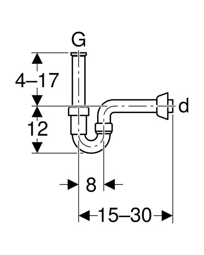 Сифон для раковины 1 1/4"-40 Geberit 151.100.11.1