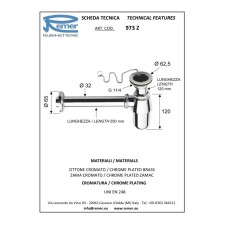 Сифон для раковины Remer 973Z114