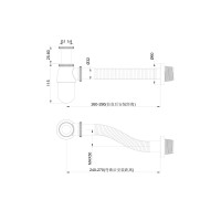 Сифон для раковины WONZON & WOGHAND, Брашированное золото (WW-88SS102-BG)