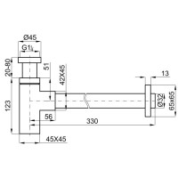 Сифон для раковины Noken Acro N172390018