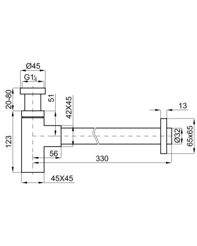 Сифон для раковины Noken Acro N172390018