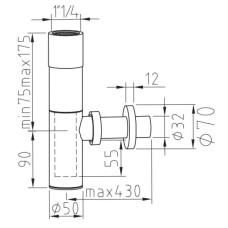 Сифон для раковины Noken Cilindro N199514401