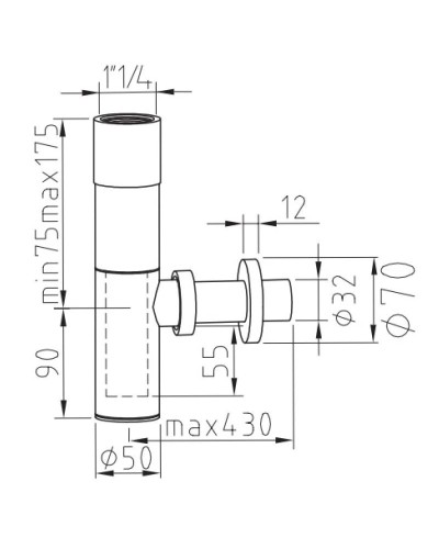 Сифон для раковины Noken Cilindro N199514401