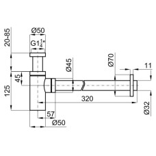 Сифон для раковины Noken Hotels N194710598