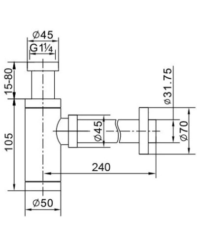 Сифон для раковины GID G-54CH