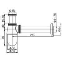 Сифон для раковины GID G-56CH
