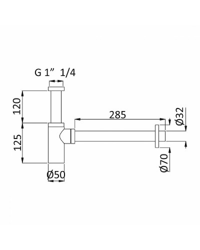 Сифон для раковины Cezares Czr CZR-B-SMT-SS Sunset