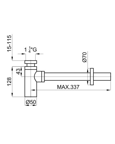 Сифон для раковины Noken Round Inox N200000217