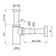Сифон для раковины Noken Urban N199999049