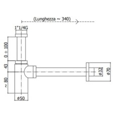 Сифон для раковины Paffoni ZACC240NKN