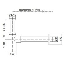 Сифон для раковины Paffoni ZACC240ROSE