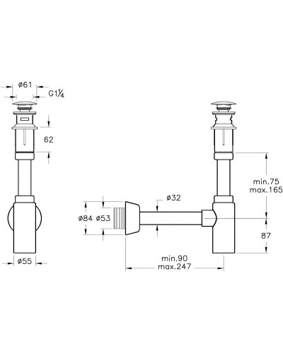 Сифон для раковины VitrA Syphon A45154