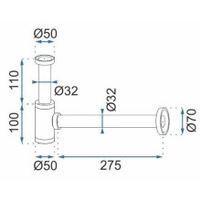 Сифон для раковины Rea REA-A6952