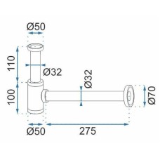 Сифон для раковины Rea REA-A6952