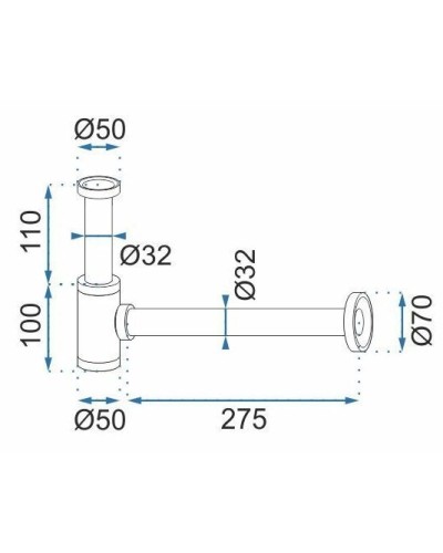 Сифон для раковины Rea REA-A6952