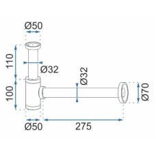 Сифон для раковины Rea REA-A8541