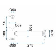 Сифон для раковины Rea REA-A8586