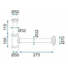 Сифон для раковины Rea REA-A8586