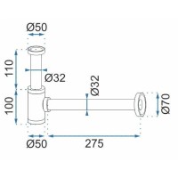 Сифон для раковины Rea REA-A5215