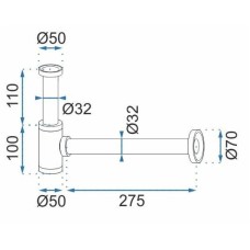 Сифон для раковины Rea REA-A5215