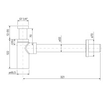 Сифон для раковины IDDIS Optima Home OPTBN00i84