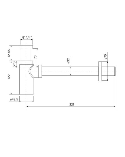 Сифон для раковины IDDIS Optima Home OPTBN00i84