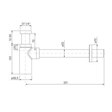 Сифон для раковины IDDIS Optima Home OPTBR00i84