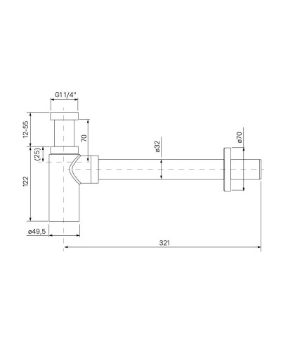 Сифон для раковины IDDIS Optima Home OPTBR00i84