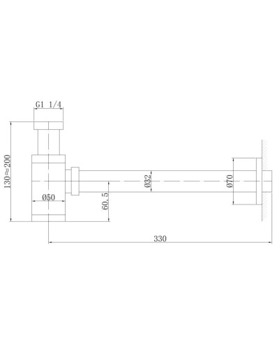 Сифон для раковины Abber AF0030NG