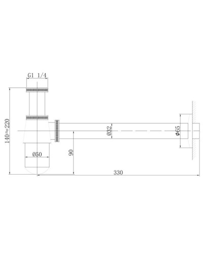 Сифон для раковины Abber AF0032NG
