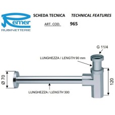 Сифон для раковины Remer 965114DO