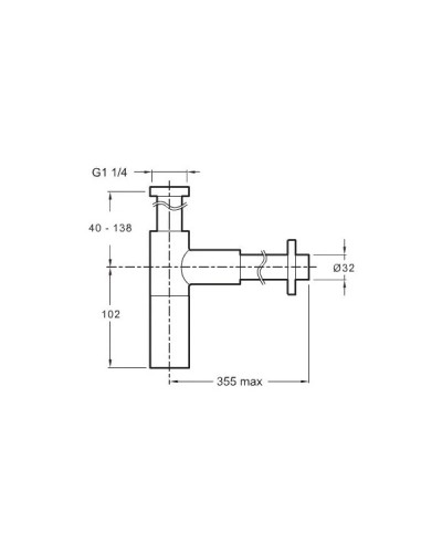 Jacob Delafon E78291-CP Сифон для раковины
