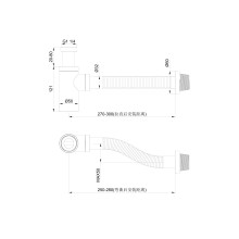 Сифон для раковины WONZON & WOGHAND, Темный графит (WW-88SS101-BGM)