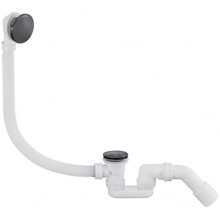 Слив-перелив для ванны AltroBagno Beni aggiuntivi AltroBagnoBD070303GrMt автомат, оружейная сталь