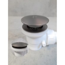Слив-перелив для ванны AltroBagno Beni aggiuntivi AltroBagnoBD070303GrMt автомат, оружейная сталь