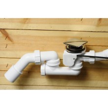 Слив-перелив для ванны McALPINE MRB14CBSQ-PB