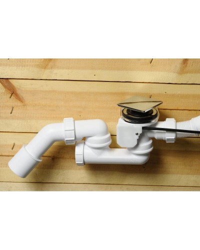 Слив-перелив для ванны McALPINE MRB14CBSQ-PB