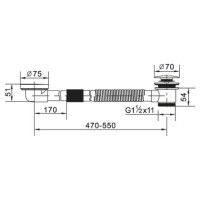 Слив-перелив для ванны Cezares CZR-STW1-03