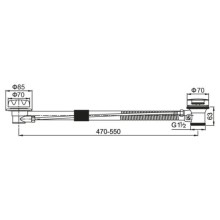 Слив-перелив для ванны Cezares CZR-STWA1-03